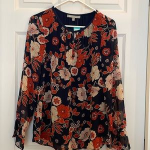 Danielrainn Floral Print Blouse
